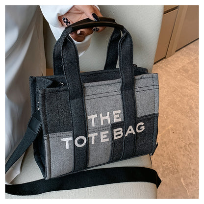 Denim Tote Bag - MJ