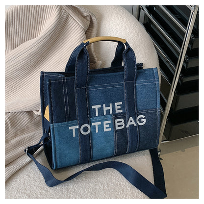 Denim Tote Bag - MJ