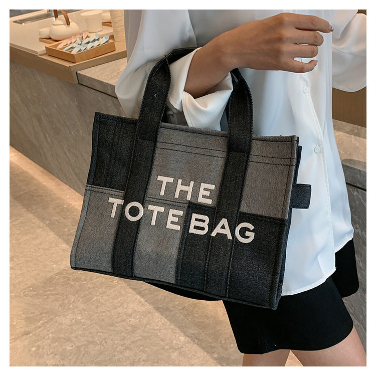 Denim Tote Bag - MJ