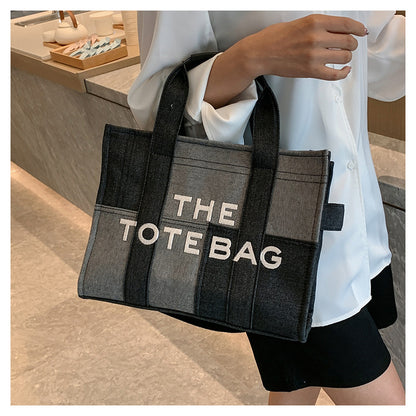 Denim Tote Bag - MJ