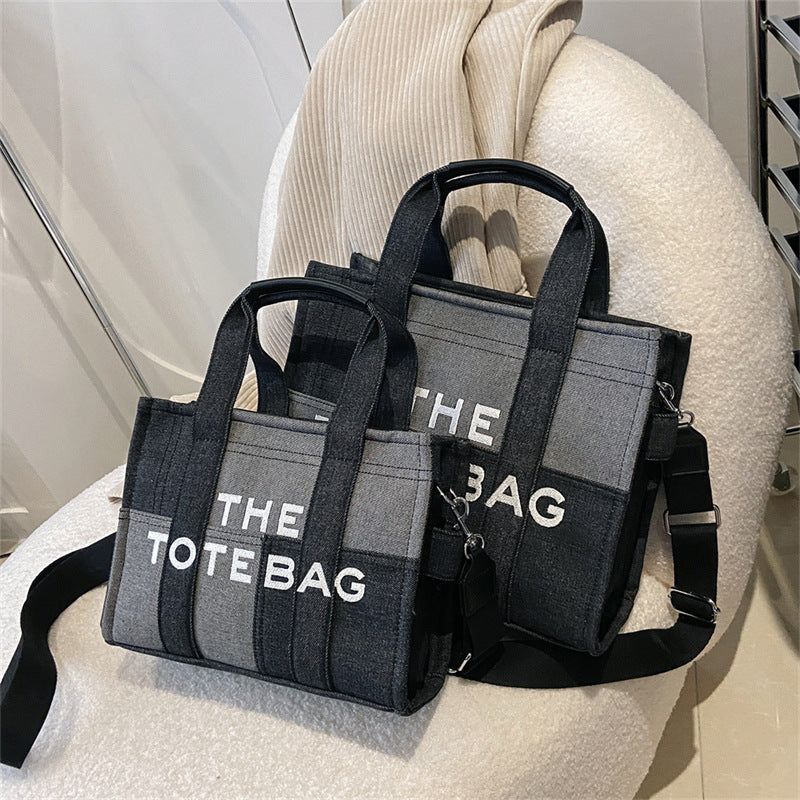 Denim Tote Bag - MJ