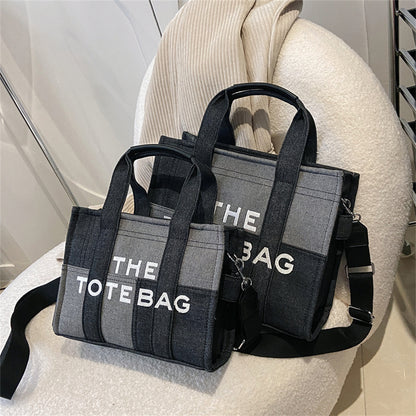 Denim Tote Bag - MJ