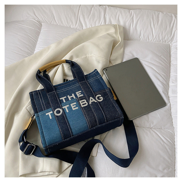 Denim Tote Bag - MJ
