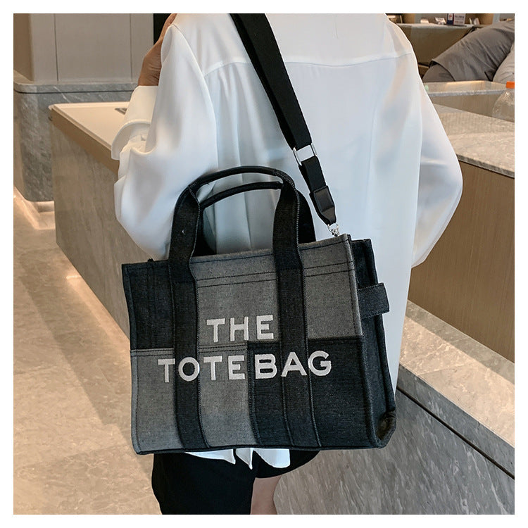 Denim Tote Bag - MJ