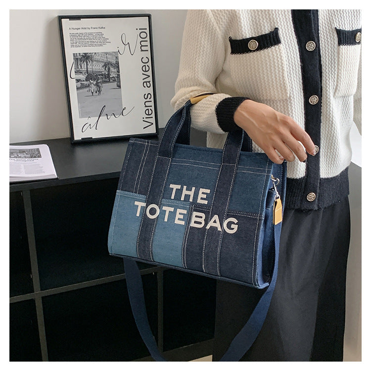 Denim Tote Bag - MJ