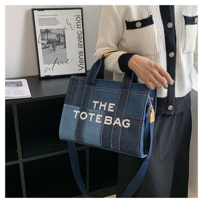 Denim Tote Bag - MJ