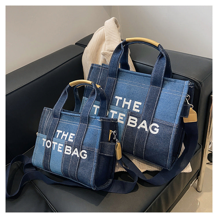 Denim Tote Bag - MJ