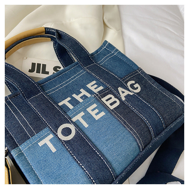 Denim Tote Bag - MJ