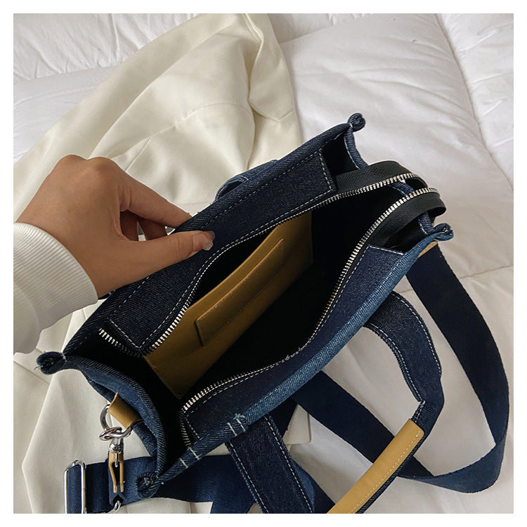 Denim Tote Bag - MJ
