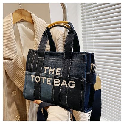 Denim Tote Bag - MJ