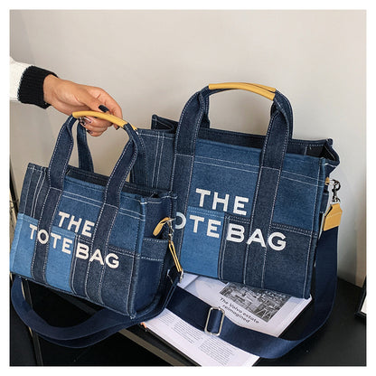 Denim Tote Bag - MJ