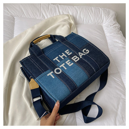 Denim Tote Bag - MJ