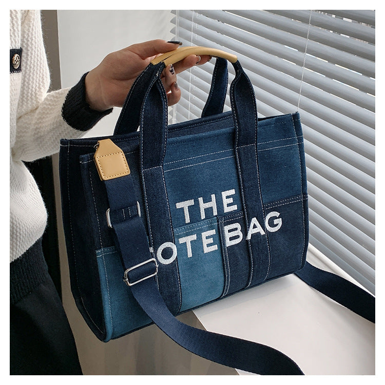 Denim Tote Bag - MJ