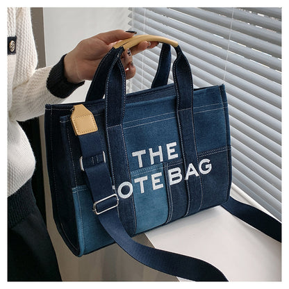 Denim Tote Bag - MJ