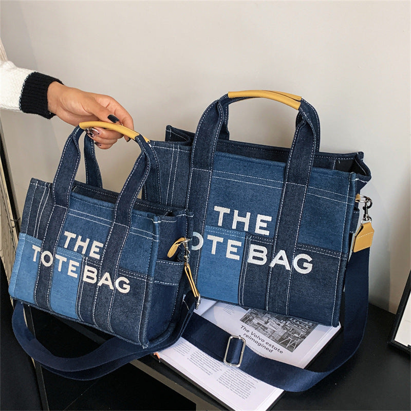 Denim Tote Bag - MJ