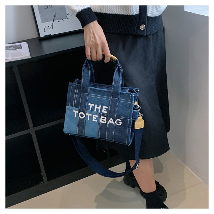 Denim Tote Bag - MJ