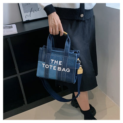 Denim Tote Bag - MJ