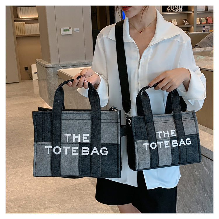 Denim Tote Bag - MJ