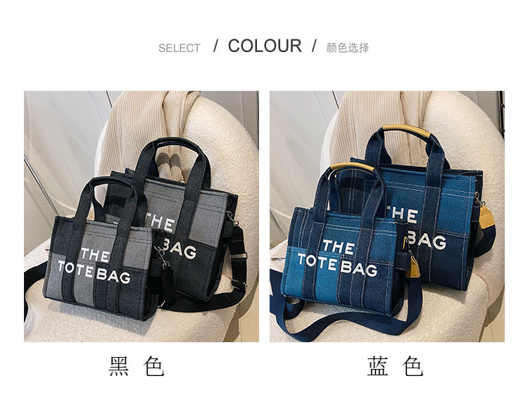 Denim Tote Bag - MJ