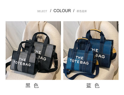 Denim Tote Bag - MJ