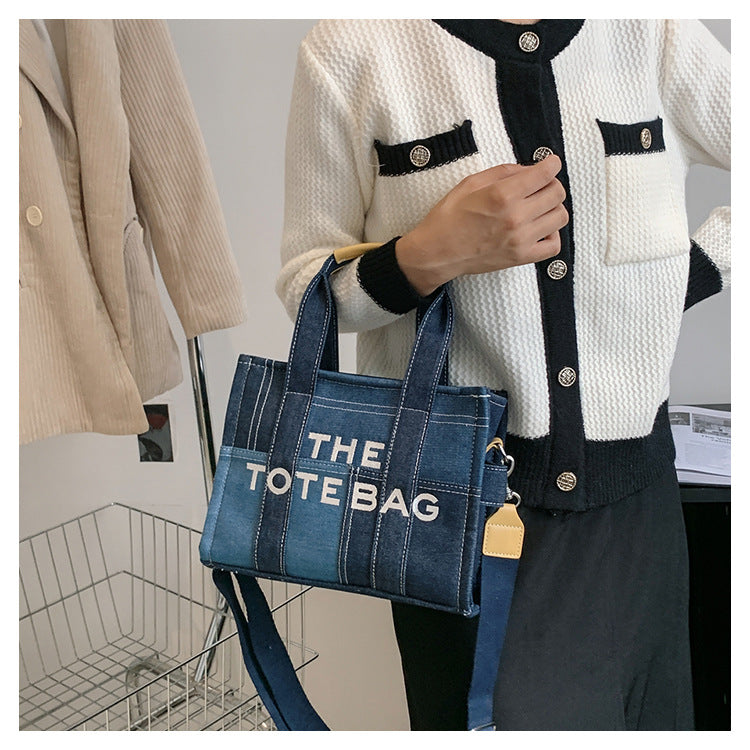 Denim Tote Bag - MJ