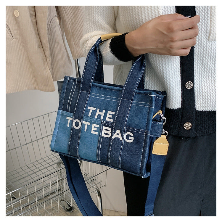 Denim Tote Bag - MJ