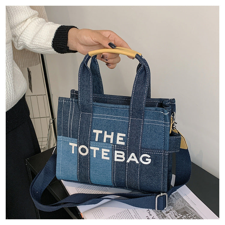 Denim Tote Bag - MJ