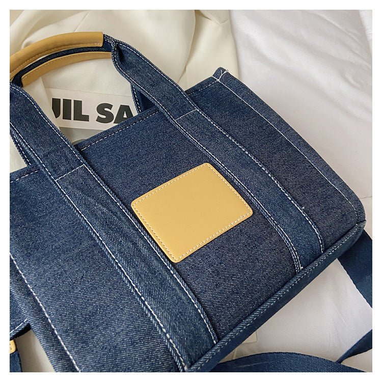 Denim Tote Bag - MJ