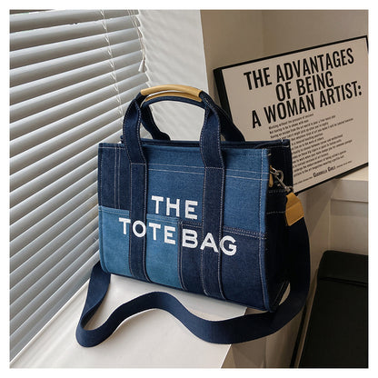 Denim Tote Bag - MJ