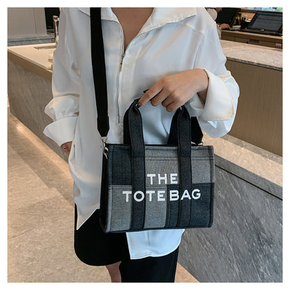 Denim Tote Bag - MJ