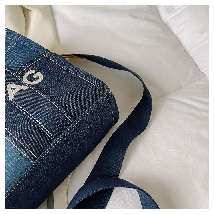 Denim Tote Bag - MJ