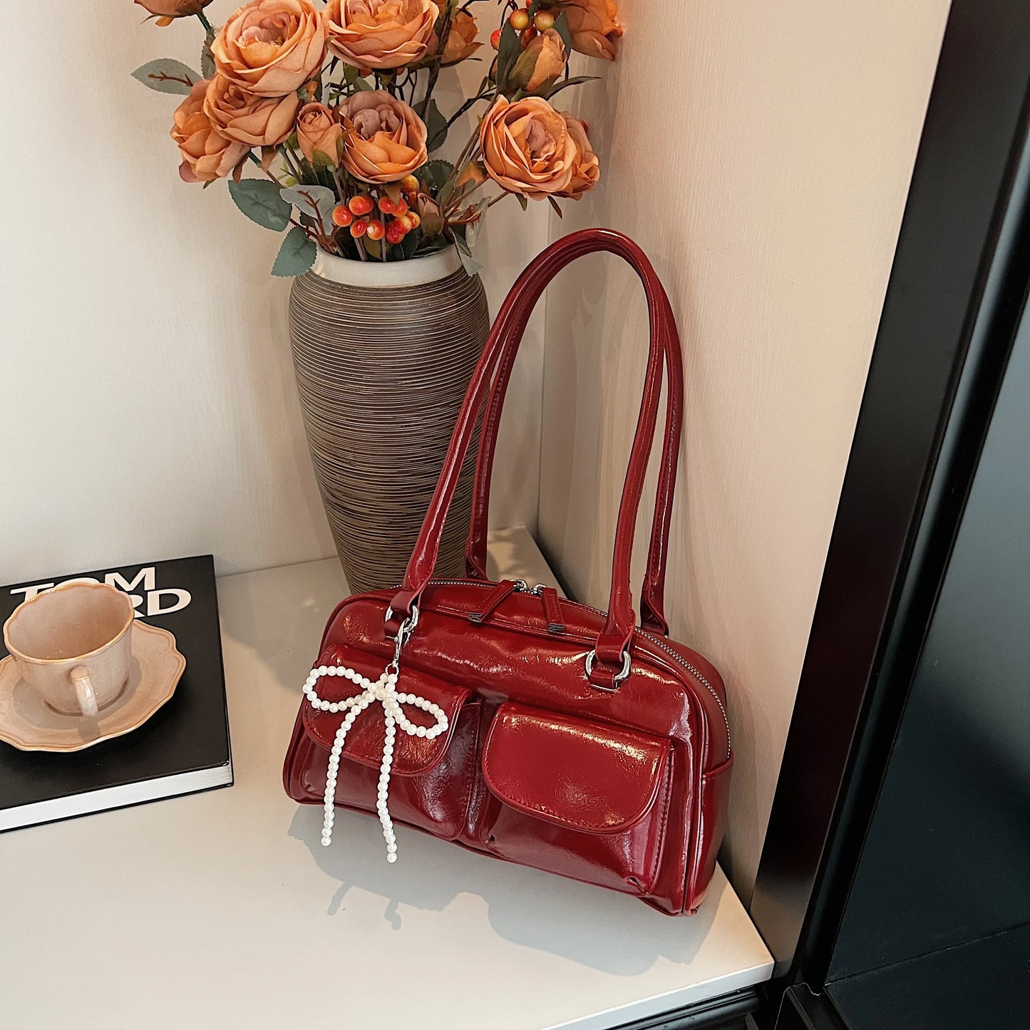 Fashionable Aura Bow Edition Versatile Shoulder Bag