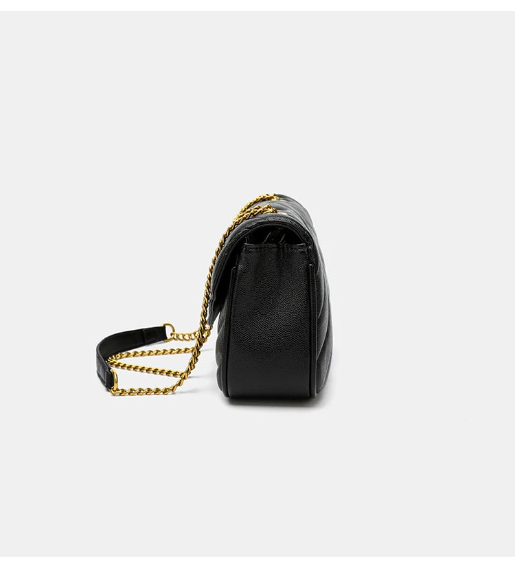 YSL Shoulder Leather Bag