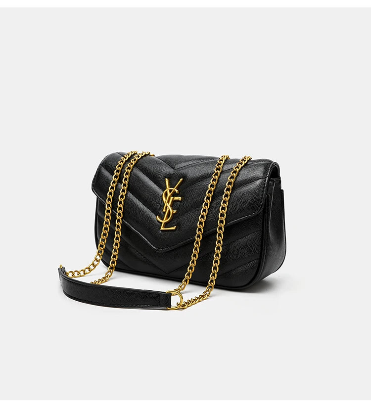 YSL Shoulder Leather Bag