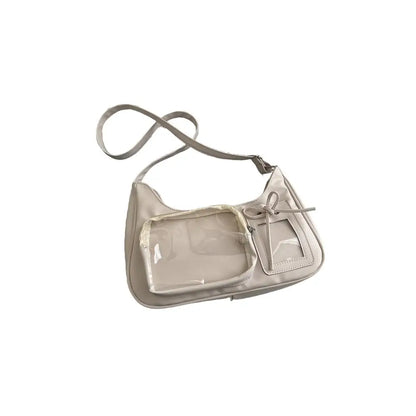 New Transparent leather Aura Korean Y2K Shoulder Bag