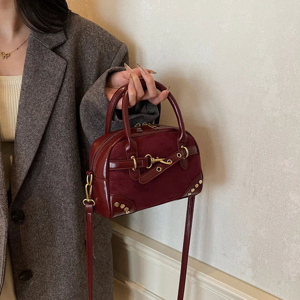 Vsper Mini Luxury Velvet Leather Aura Bag