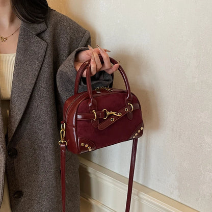 Vsper Mini Luxury Velvet Leather Aura Bag
