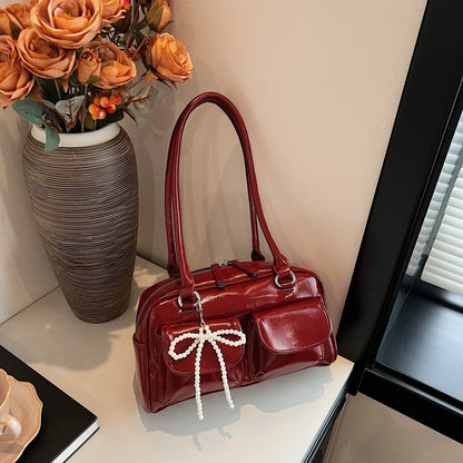 Fashionable Aura Bow Edition Versatile Shoulder Bag