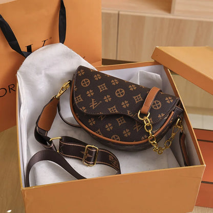 LV Leather Luxury Designer Aura Bag