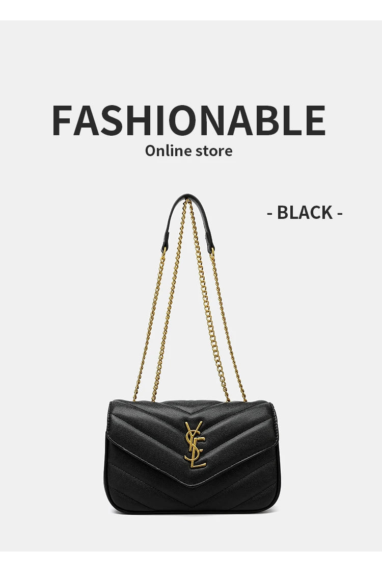 YSL Shoulder Leather Bag
