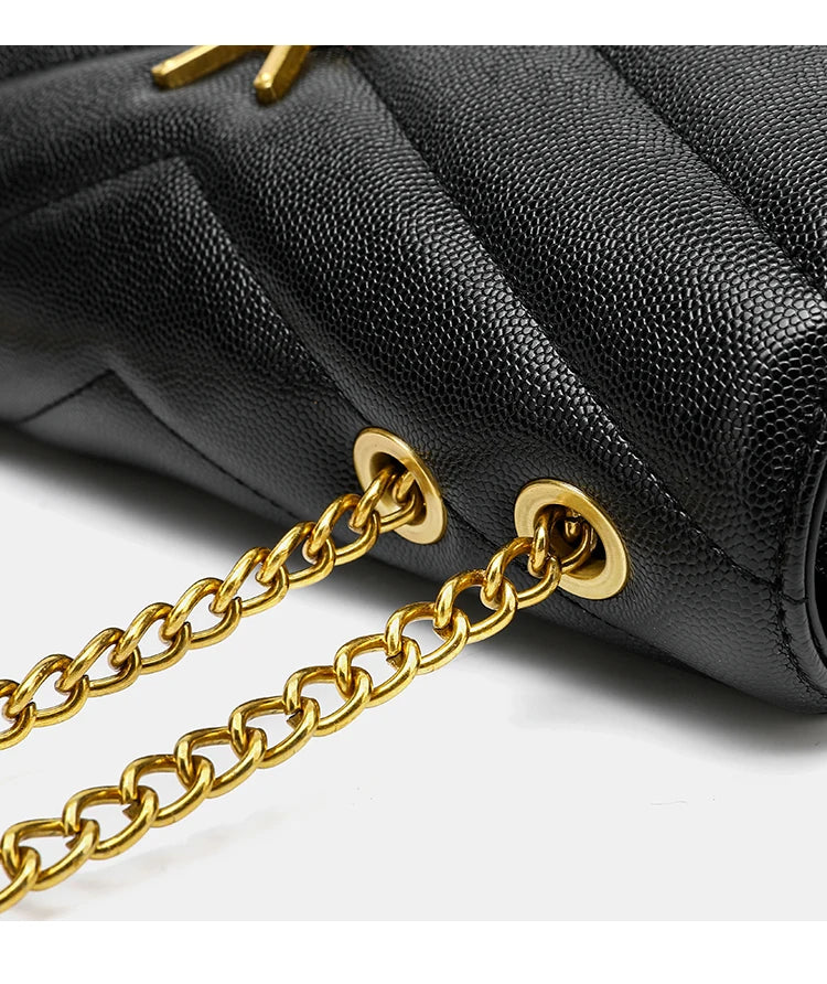 YSL Shoulder Leather Bag