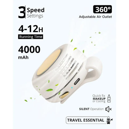 Portable Silent Mini Clip Fan (high speed)
