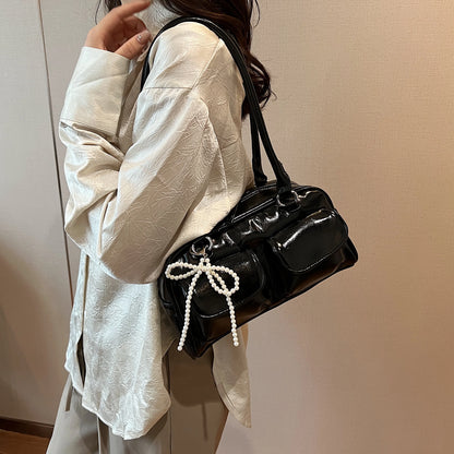 Fashionable Aura Bow Edition Versatile Shoulder Bag