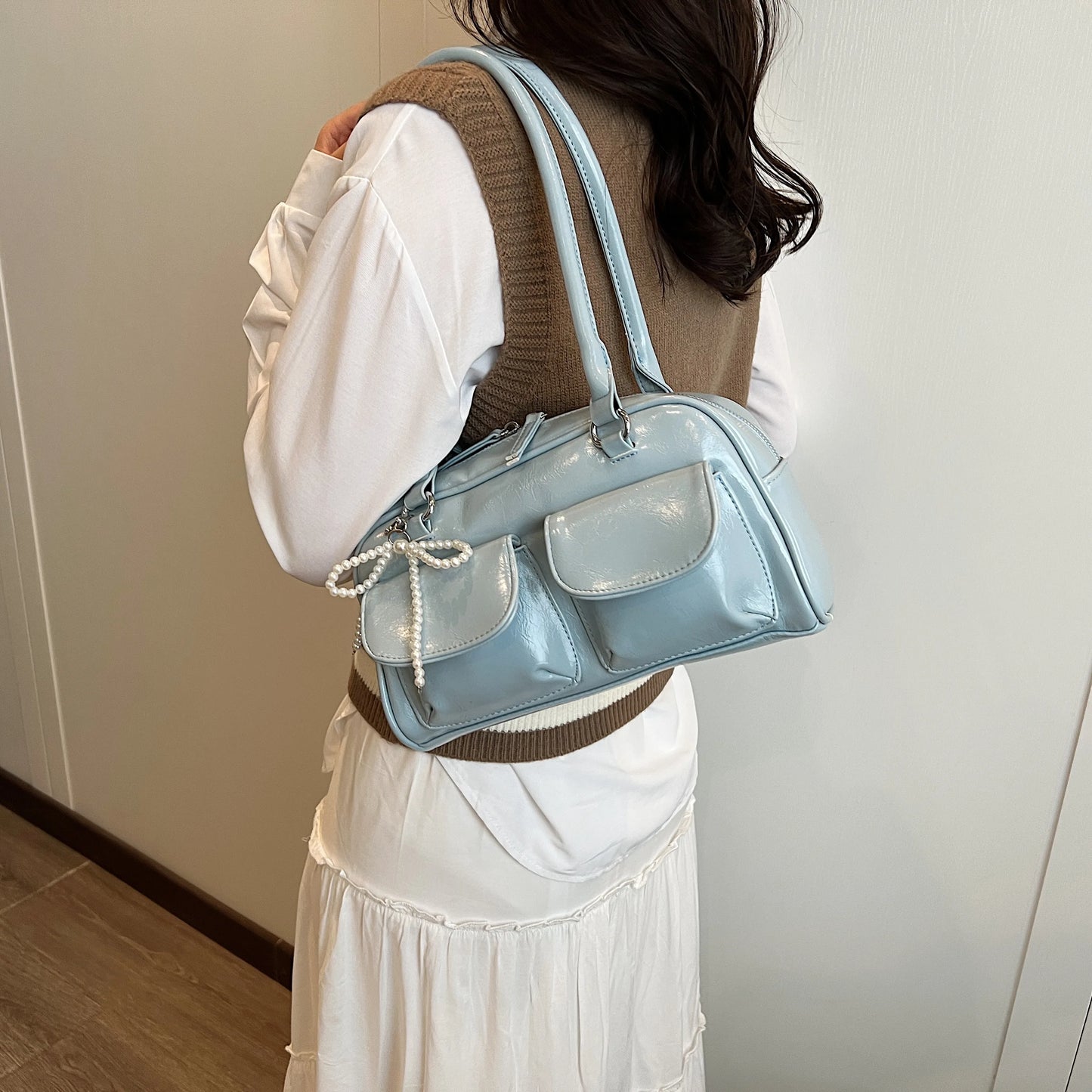 Fashionable Aura Bow Edition Versatile Shoulder Bag