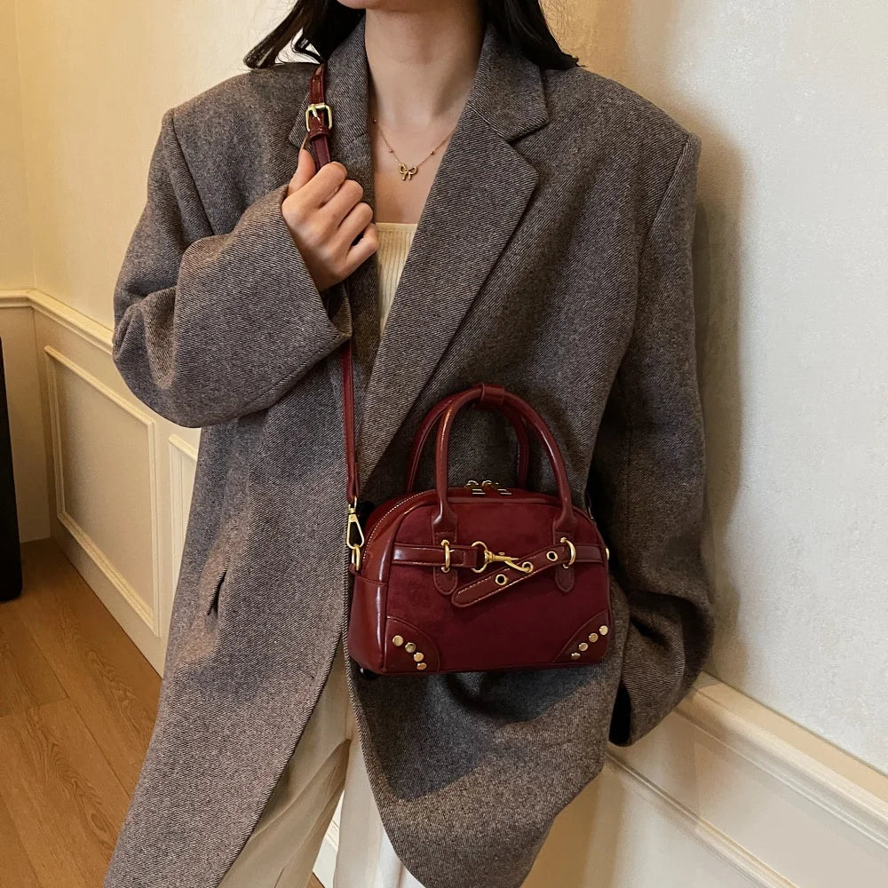 Vsper Mini Luxury Velvet Leather Aura Bag