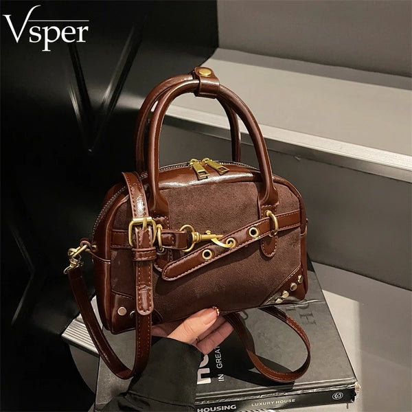 Vsper Mini Luxury Velvet Leather Aura Bag