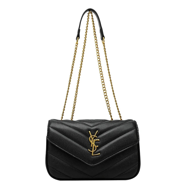 YSL Shoulder Leather Bag