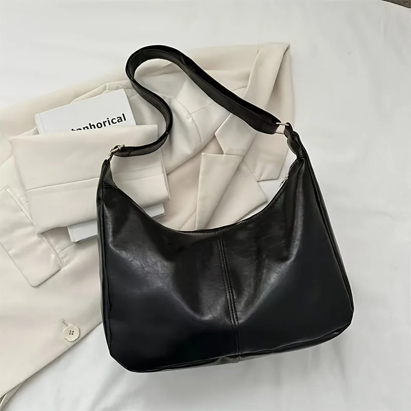 Large-capacity handbag, retro crossbody bag - elegant handbag, new tote bag, versatile crossbody bag