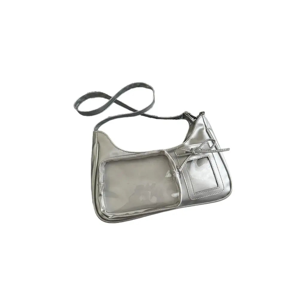 New Transparent leather Aura Korean Y2K Shoulder Bag