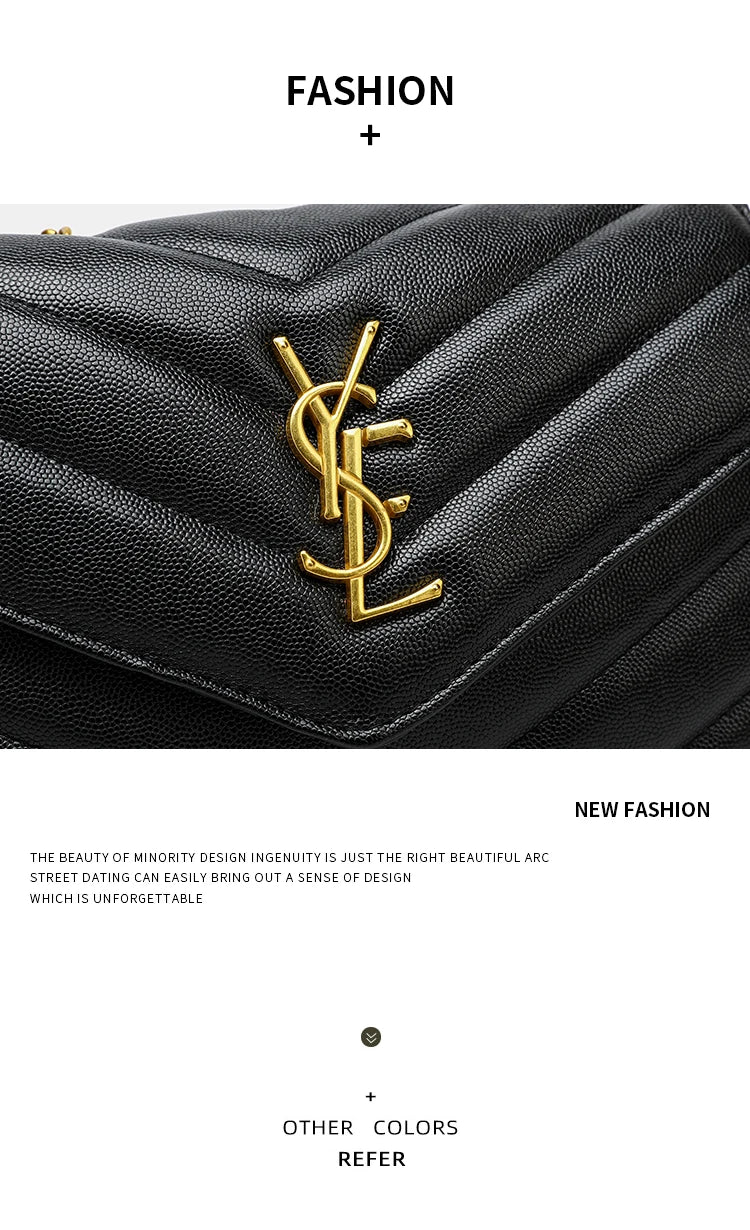 YSL Shoulder Leather Bag